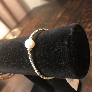 New Lagos Pearl 18k Gold Station Caviar Bracelet